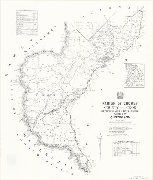 Parish of Chowey, County of Cook [cartographic material] / drawn and published at the Survey Office, Department of Lands