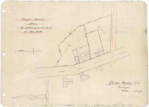 Floyd's Estate [cartographic material] : plan of subdivision of land at old Bulli / Charles Morton, C.E., surveyor, Bulli, 23/6/1900