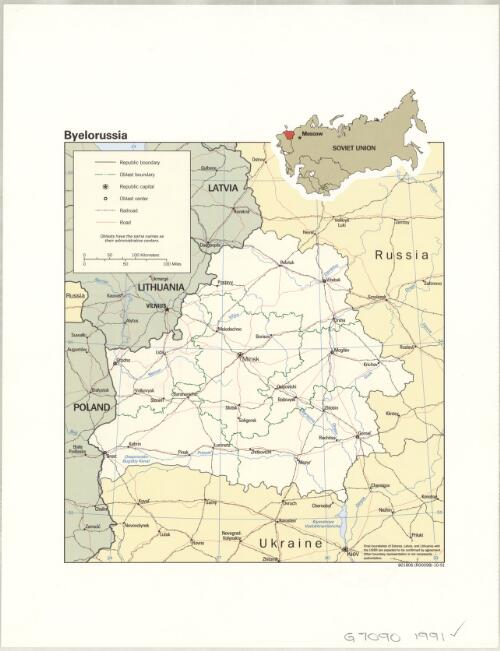 Byelorussia [cartographic material]