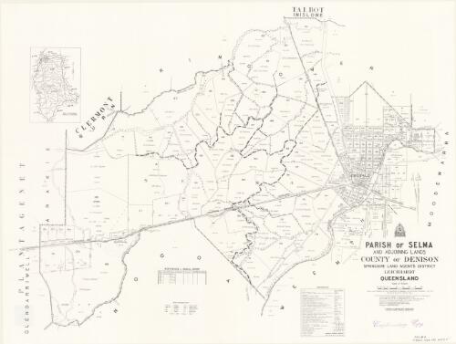 Parish of Selma and adjoining lands, County of Denison [cartographic material] / drawn and published by the Department of Mapping and Surveying, Brisbane