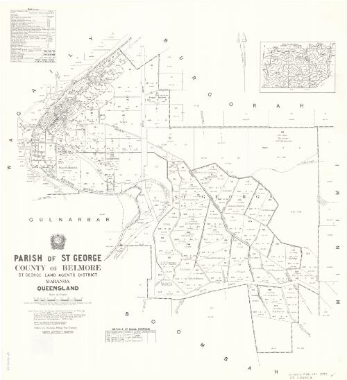 Parish of St. George, County of Belmore [cartographic material] / drawn and published at the Survey Office, Department of Lands