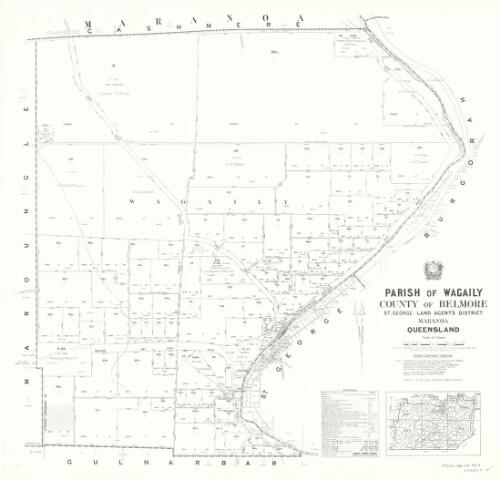 Parish of Wagaily, County of Belmore [cartographic material] / drawn and published at the Survey Office, Department of Lands