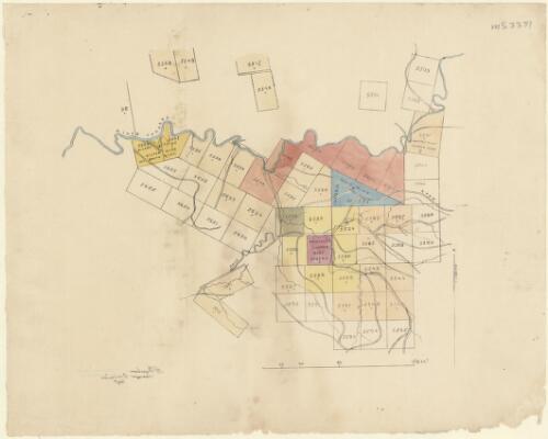 [North Montacute Victoria Compy. Sec. 5597, Adelaide Mining Compy.] [cartographic material] / F.H. Burslem, Surveyor, Adelaide 1847