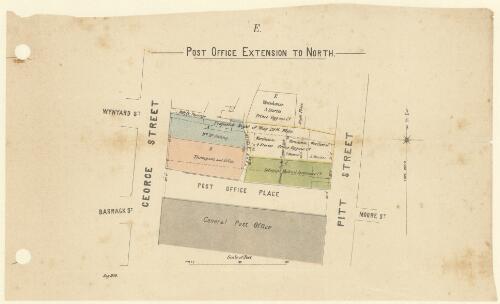 Post office extension to north [cartographic material]