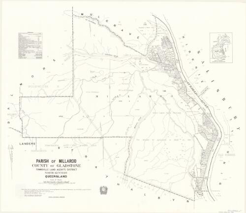 Parish of Millaroo, County of Gladstone [cartographic material] / drawn and published at the Survey Office, Department of Lands