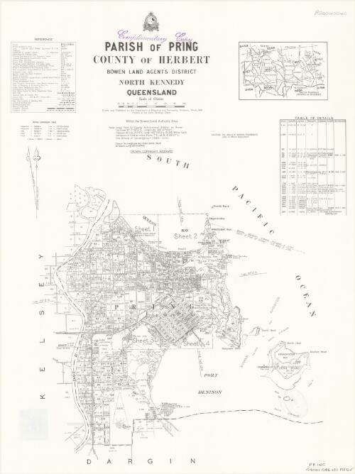 Parish of Pring, County of Herbert [cartographic material] / Drawn and published by the Department of Mapping and Surveying, Brisbane