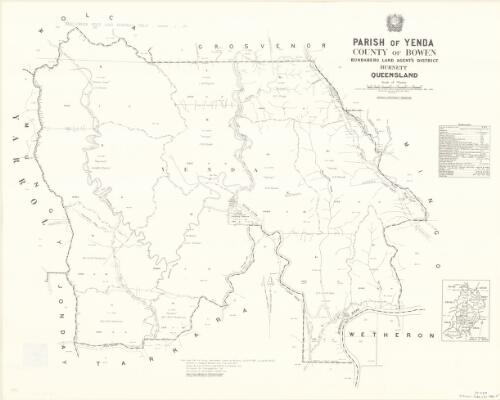 Parish of Yenda, County of Bowen [cartographic material] / drawn and published at the Survey Office, Department of Lands