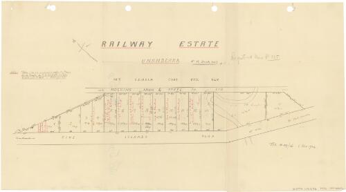 Railway estate, Unanderra [cartographic material]