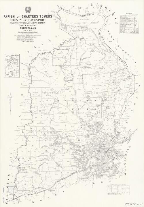 Parish of Charters Towers, County of Davenport [cartographic material] / drawn and published at the Survey Office, Department of Lands