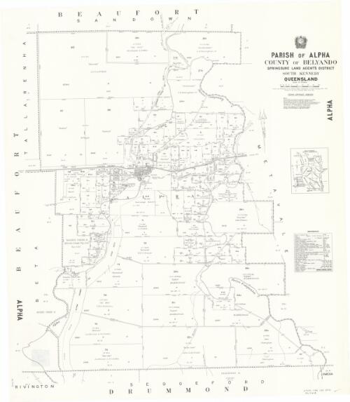 Parish of Alpha, County of Belyando [cartographic material] / drawn and published at the Survey Office, Department of Lands