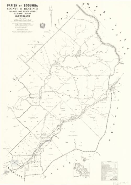 Parish of Bodumba, County of Bentinck [cartographic material] / drawn and published at the Survey Office, Department of Lands