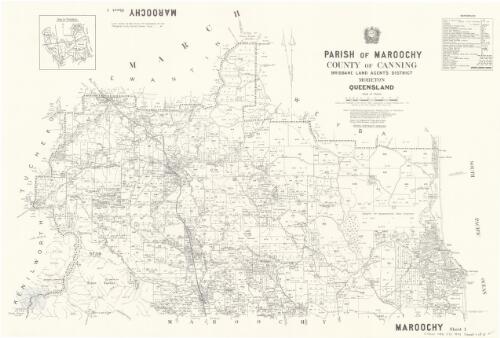 Parish of Maroochy, County of Canning [cartographic material] / drawn and published at the Survey Office, Department of Lands