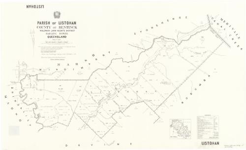Parish of Listohan, County of Bentinck [cartographic material] / drawn and published at the Survey Office, Department of Lands
