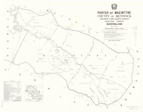 Parish of Macintyre, County of Bentinck [cartographic material] / drawn and published at the Survey Office, Department of Lands