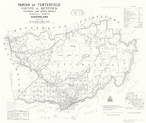Parish of Tenterfield, County of Bentinck [cartographic material] / Drawn and published by the Department of Mapping and Surveying, Brisbane