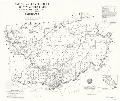 Parish of Tenterfield, County of Bentinck [cartographic material] / drawn and published at the Survey Office, Department of Lands