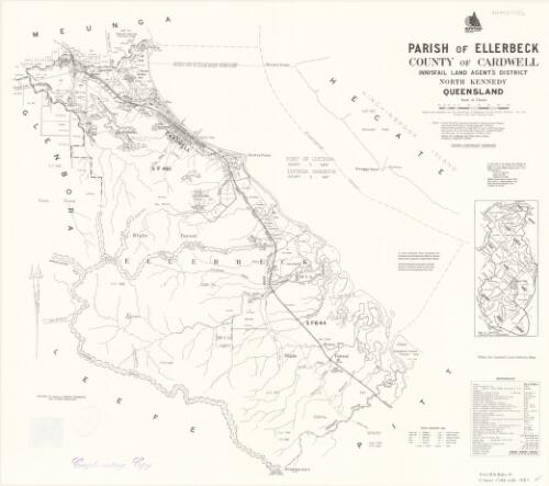 Parish of Ellerbeck, County of Cardwell [cartographic material] / drawn and published by the Department of Mapping and Surveying, Brisbane