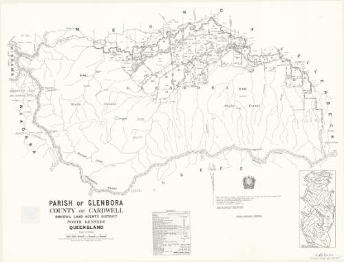 Parish of Glenbora, County of Cardwell [cartographic material] / drawn and published at the Survey Office, Department of Lands