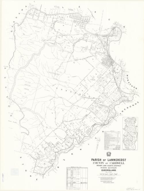 Parish of Lannercost, County of Cardwell [cartographic material] / drawn and published at the Survey Office, Department of Lands