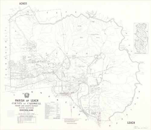 Parish of Leach, County of Cardwell [cartographic material] / drawn and published at the Survey Office, Department of Lands
