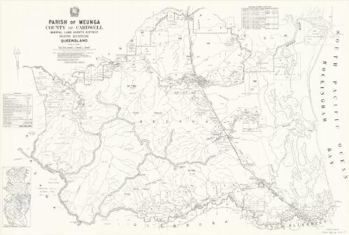 Parish of Meunga, County of Cardwell [cartographic material] / drawn and published at the Survey Office, Department of Lands