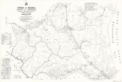 Parish of Meunga, county of Cardwell [cartographic material] / Drawn and published by the Department of Mapping and Surveying