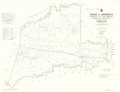 Parish of Broomfield, County of Carnarvon [cartographic material] / drawn and published by the Department of Mapping and Surveying, Brisbane