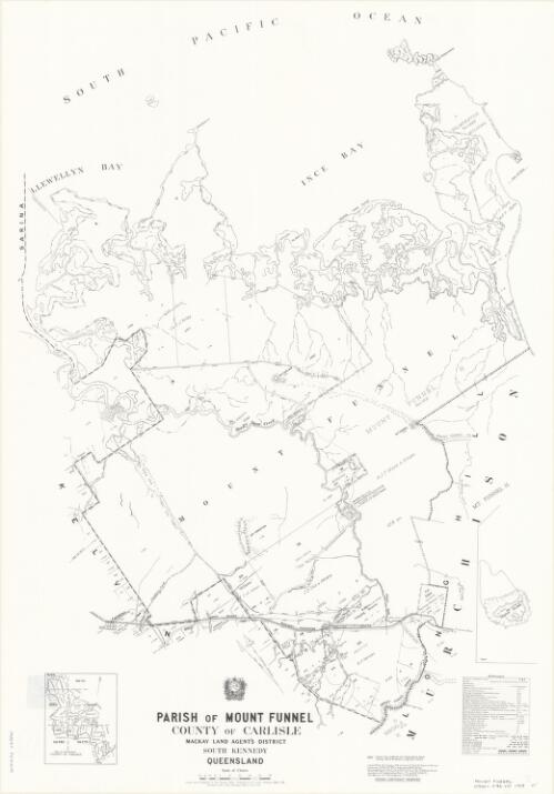Parish of Mount Funnel, County of Carlisle [cartographic material] / drawn and published at the Survey Office, Department of Lands