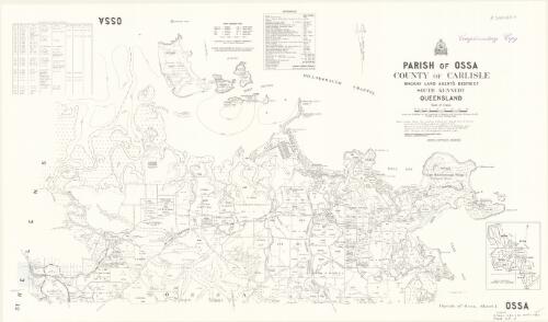 Parish of Ossa, County of Carlisle [cartographic material] / drawn and published by the Department of Mapping and Surveying, Brisbane