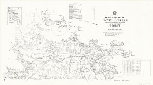 Parish of Ossa, County of Carlisle [cartographic material] / drawn and published at the Survey Office, Department of Lands