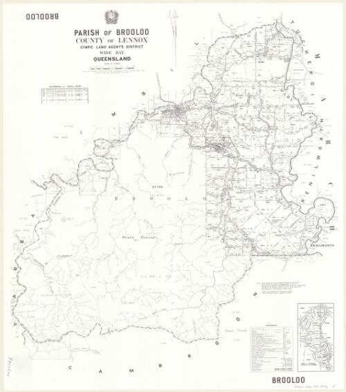 Parish of Brooloo, County of Lennox [cartographic material] / drawn and published at the Survey Office, Department of Lands