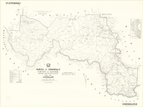 Parish of Conondale, County of Lennox [cartographic material] / drawn and published at the Survey Office, Department of Lands