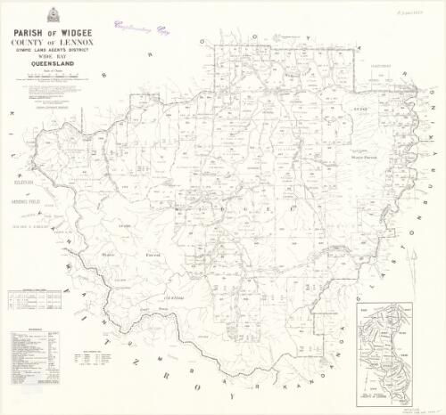 Parish of Widgee, County of Lennox [cartographic material] / Drawn and published by the Department of Mapping and Surveying, Brisbane