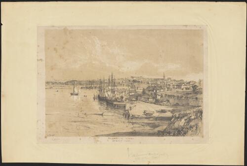 Campbell's Wharf, Sydney Cove, 1842 / J.S. Prout