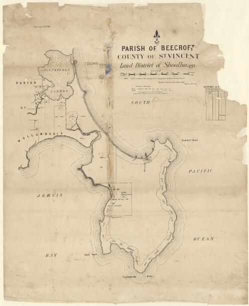 Parish of Beecroft, County of St Vincent, Land District of Shoalhaven [cartographic material] (sig.d) G. Lewis, 2nd Oct. '84