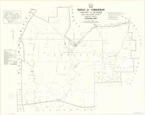 Parish of Combidiban, County of Bulwer [cartographic material] / drawn and published at the Survey Office, Department of Lands
