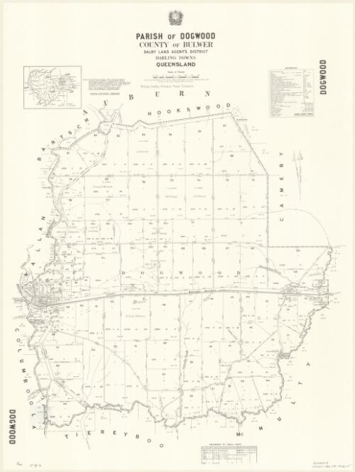 Parish of Dogwood, County of Bulwer [cartographic material] / drawn and published at the Survey Office, Department of Lands