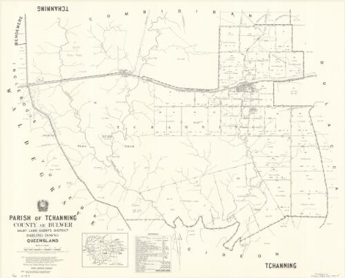 Parish of Tchanning, County of Bulwer [cartographic material] / drawn and published at the Survey Office, Department of Lands