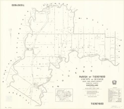 Parish of Tiereyboo, County of Bulwer [cartographic material] / drawn and published at the Survey Office, Department of Lands