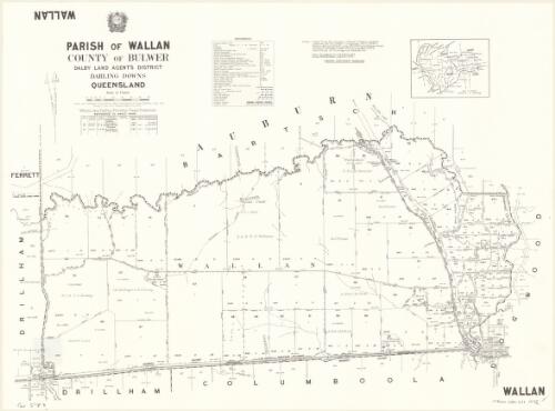 Parish of Wallan, County of Bulwer [cartographic material] / drawn and published at the Survey Office, Department of Lands