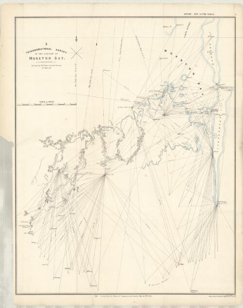 A trigonometrical survey of the country at Moreton Bay / surveyed by Rob't. Dixon, Assistant Surveyor, 29th April 1840 ; J. Arrowsmith, Lithog