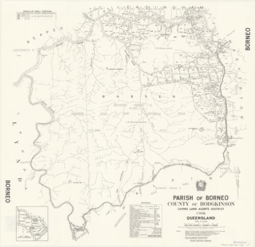 Parish of Borneo, County of Hodgkinson [cartographic material] / drawn and published at the Survey Office, Department of Lands