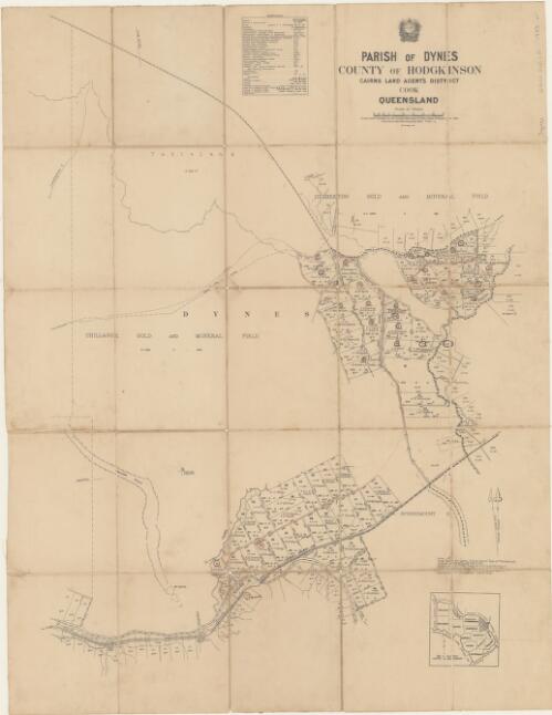 Parish of Dynes, County of Hodgkinson, Cairns Land Agent's District, Queensland [cartographic material] / drawn and published at the Survey Office, Dept. of Public Lands, Brisbane