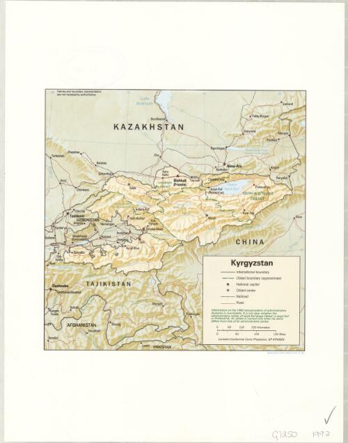Kyrgyzstan [cartographic material]