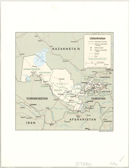 Uzbekistan [cartographic material]