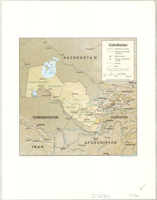 Uzbekistan [cartographic material]
