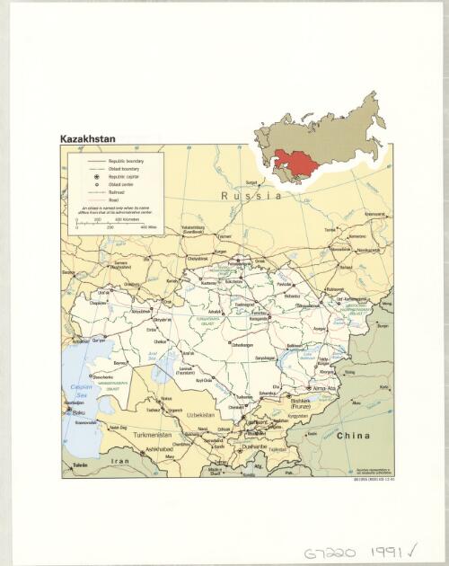 Kazakhstan [cartographic material]