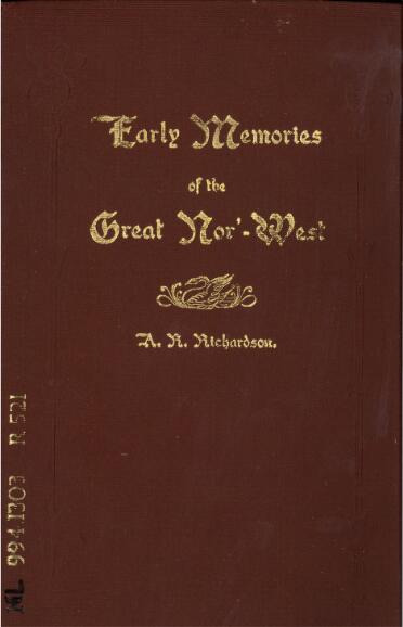 Early Memories Of The Great Nor West And A Chapter In History Of W A