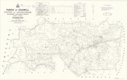 Parish of Stanwell, County of Livingstone [cartographic material] / Drawn and published by the Department of Mapping and Surveying