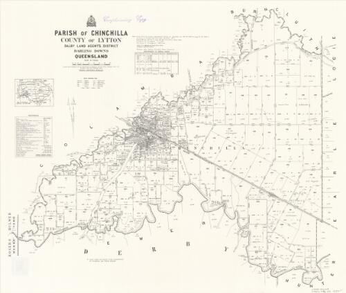 Parish of Chinchilla, County of Lytton [cartographic material] / Drawn and published by the Department of Mapping and Surveying